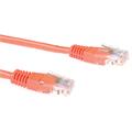 UTP Patch Cat.5e -  0,5 m Orange Nettverkskabel 100MHz 24AWG